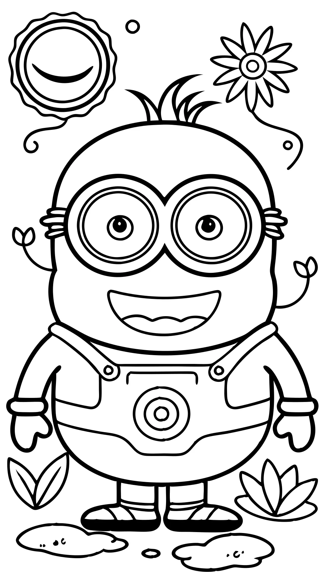 páginas para colorear de minion imprimibles